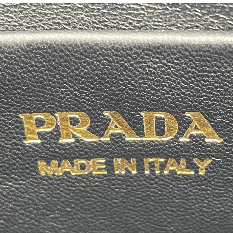 PRADA Arkes Small 1BC194 Cognac Leather Shoulder Bag