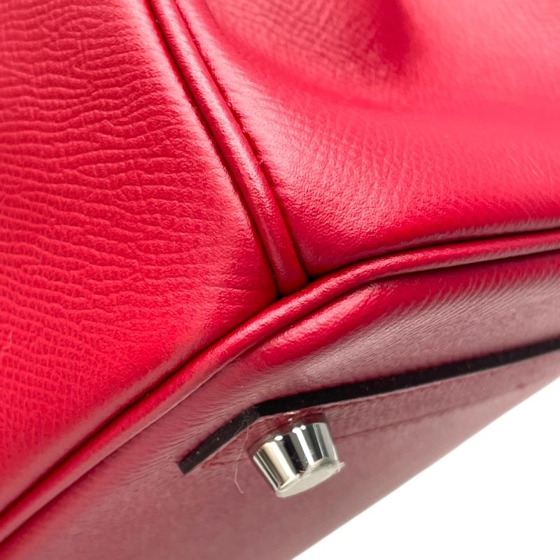 HERMES Birkin 30 A刻 Rouge Grenat with Silver Hardware - Exquisite Craftsmanship