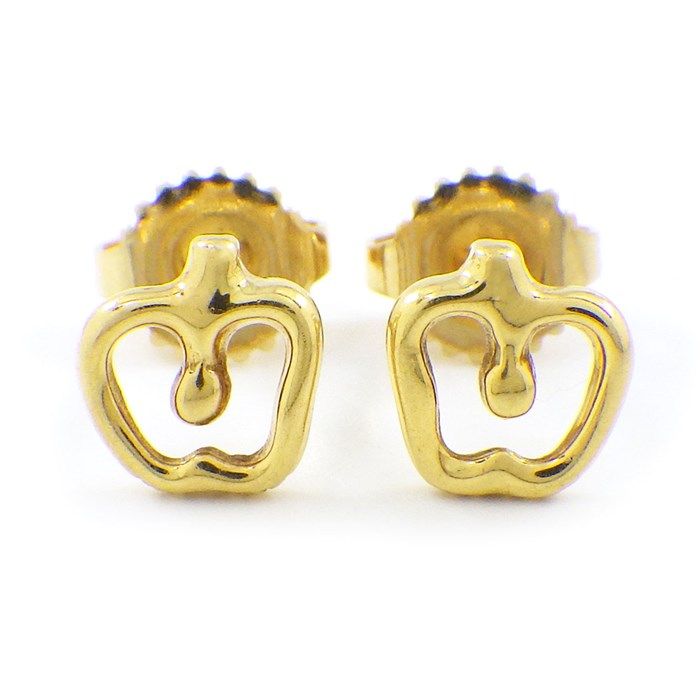 Tiffany & Co. Apple Earrings in K18 Yellow Gold - Exquisite Craftsmanship