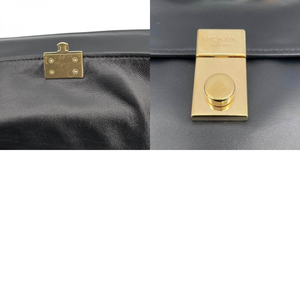 PRADA Soft Sound Small Shoulder Bag in Black Nappa Leather