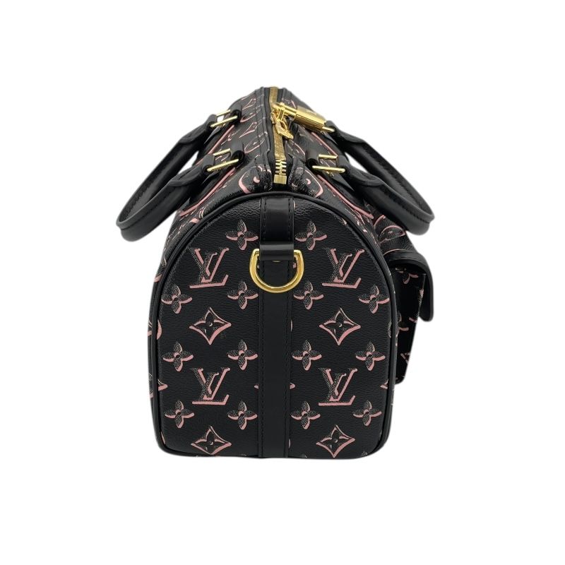 Louis Vuitton Speedy Bandoulière 25 Monogram Canvas Handbag - Noir