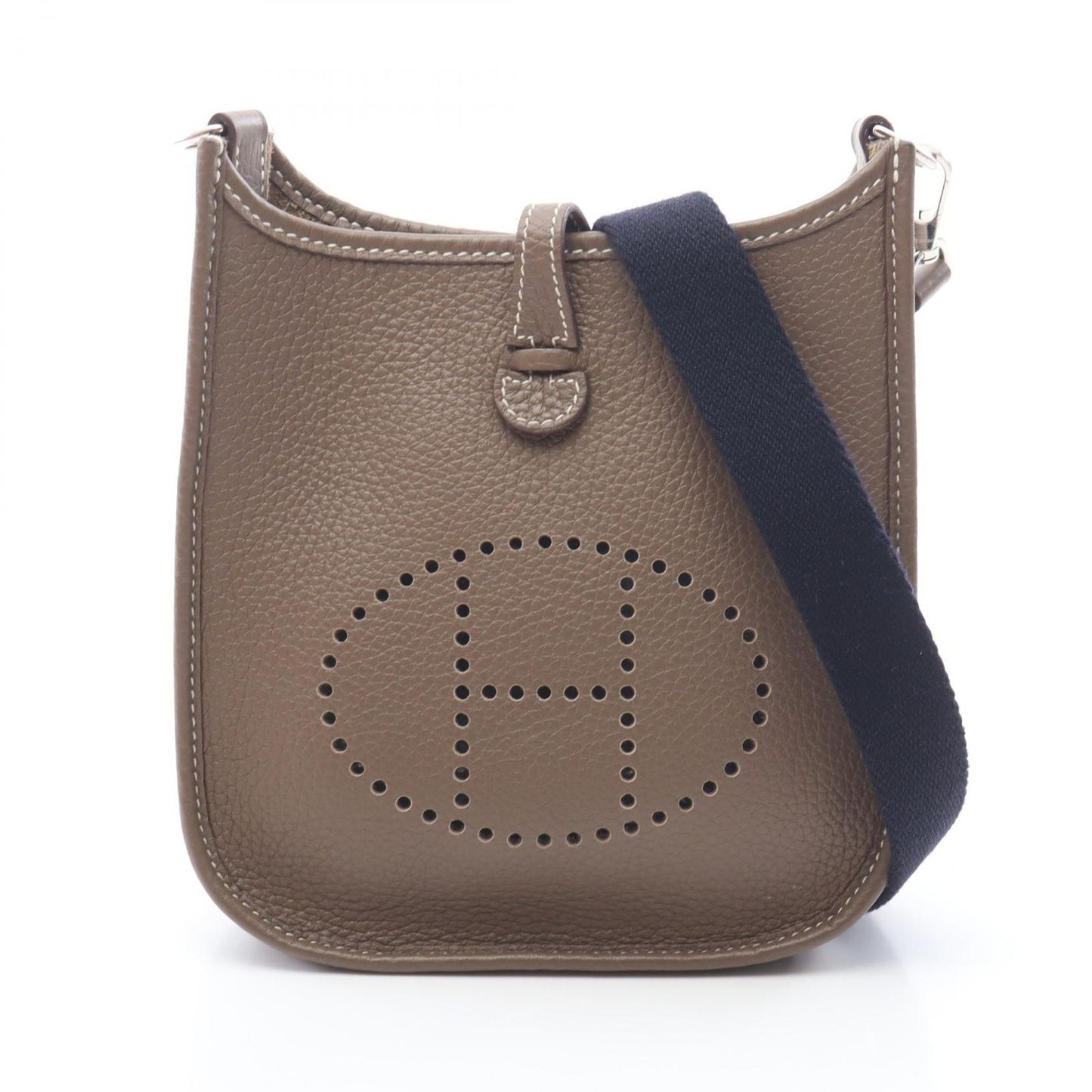 HERMES Evelyne TPM Etoupe Shoulder Bag - Exquisite Craftsmanship