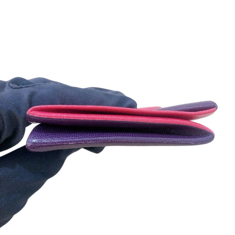 HERMES Zulu Coin Case in Pink & Purple Sheepskin - Exquisite Craftsmanship