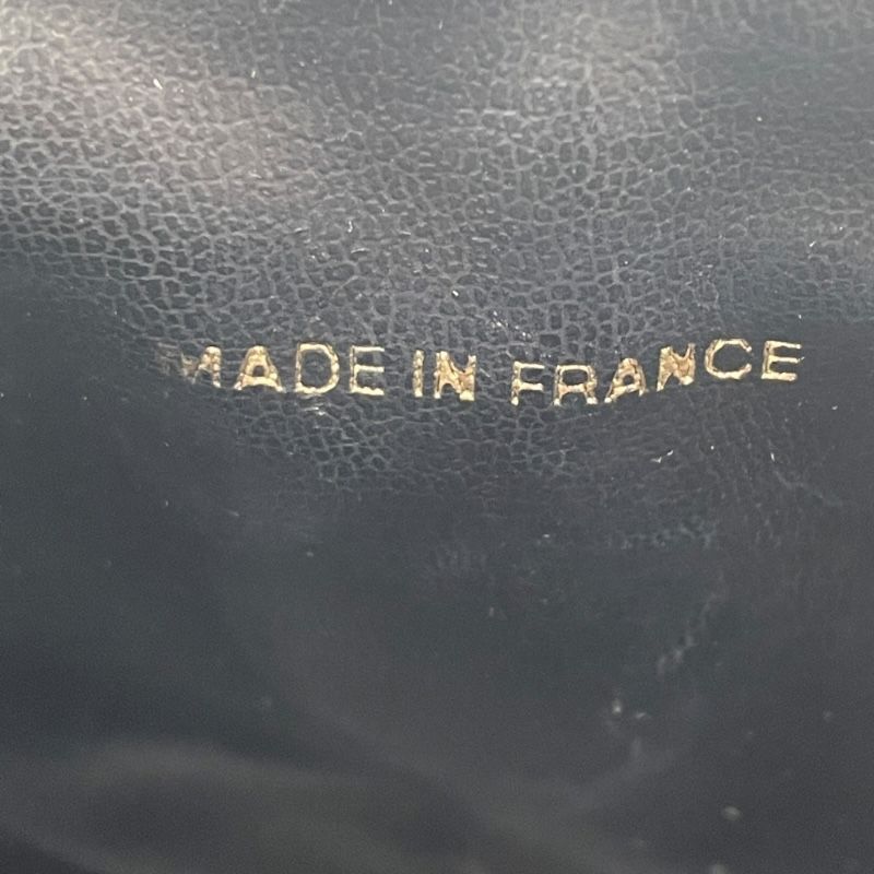 CHANEL Vanity A01998 Black Caviar Skin Handbag with Gold Hardware