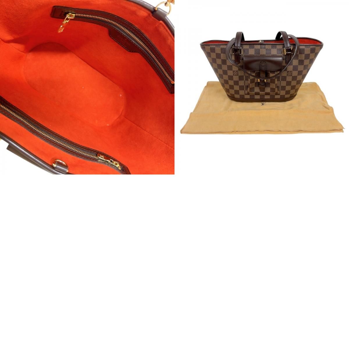 Louis Vuitton Monceau PM Handbag - Brown Damier Canvas with Gold Hardware