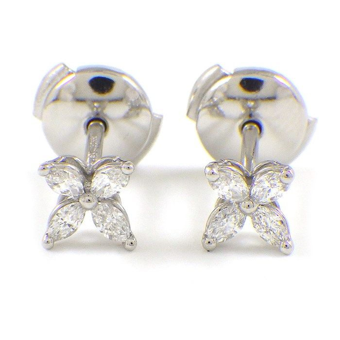 Tiffany & Co. Victoria Mini Diamond Earrings - 0.19ct PT950