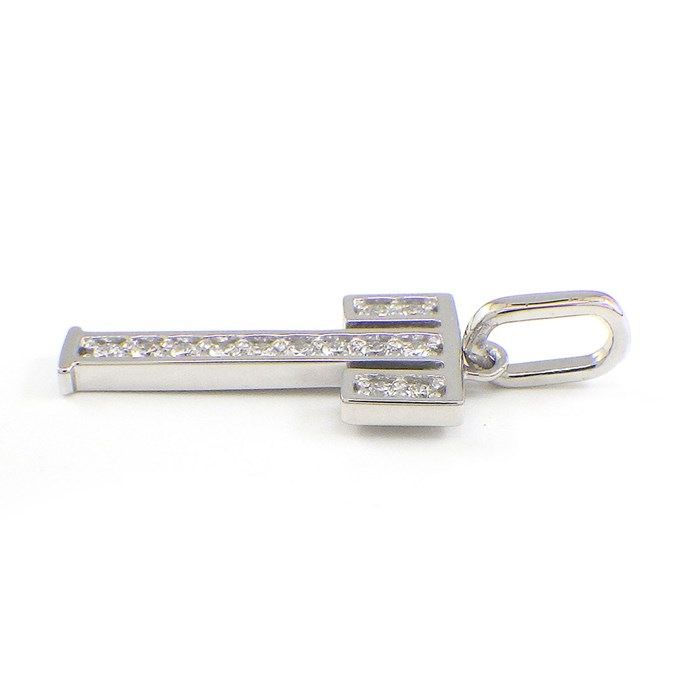 Exquisite Diamond Initial T Pendant in Platinum - 0.11ct