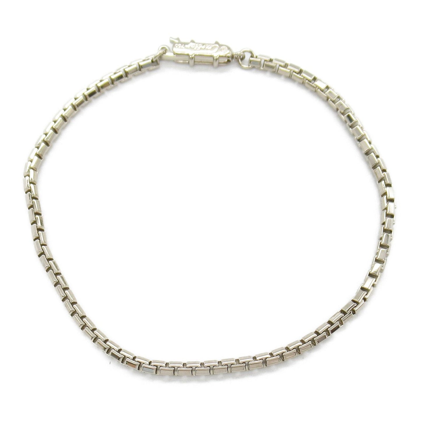 CARTIER Tank Bracelet in K18 White Gold - Timeless Elegance