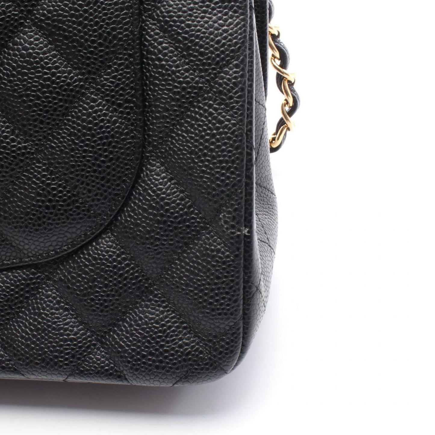 CHANEL Classic De Camellia 30 Large Double Flap Shoulder Bag