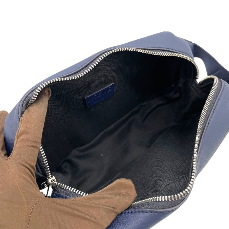 LOEWE Convertible Sling Bag in Navy Leather - Exclusive Design