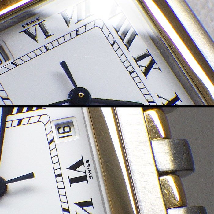 Cartier Panthère MM W25028B6 Square Watch - K18YG & SS
