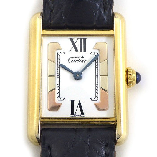Cartier Must Tank SM Vermeil Watch - Timeless Elegance