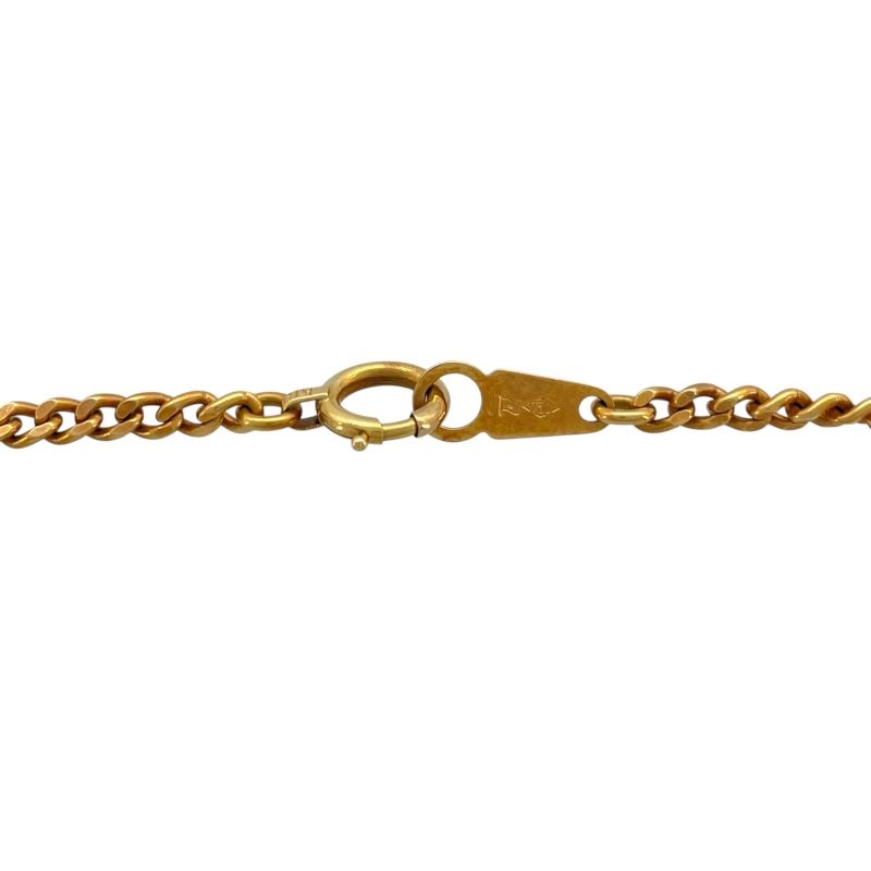 Exquisite 750YG Gold Figaro Necklace - Unisex Luxury Jewelry