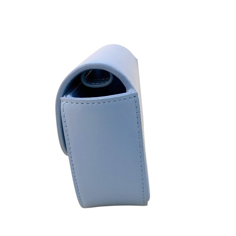 CELINE Mini Claude Ice Blue Shiny Calf Leather Shoulder Bag