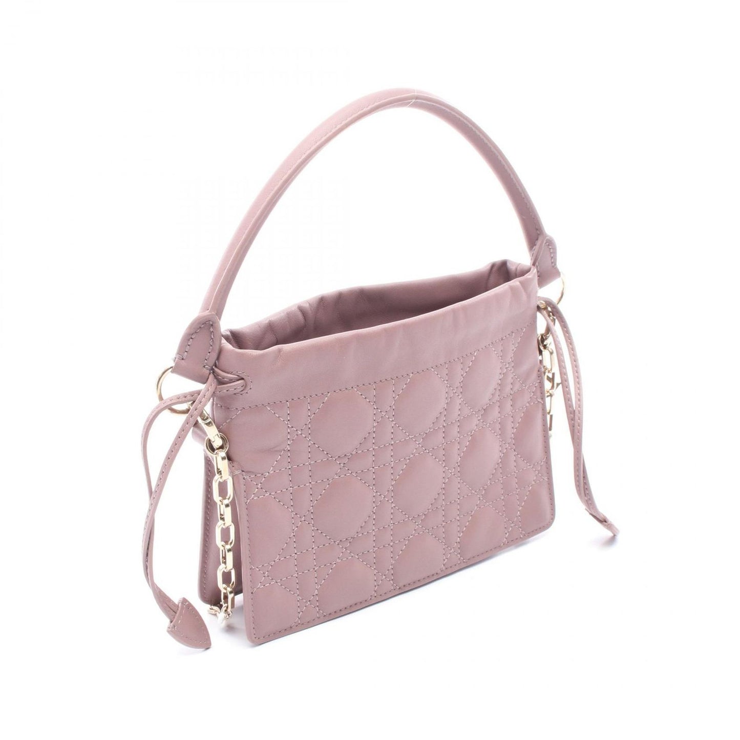 Dior Milly Cannage Shoulder Bag in Purple Lambskin - Exquisite Craftsmanship