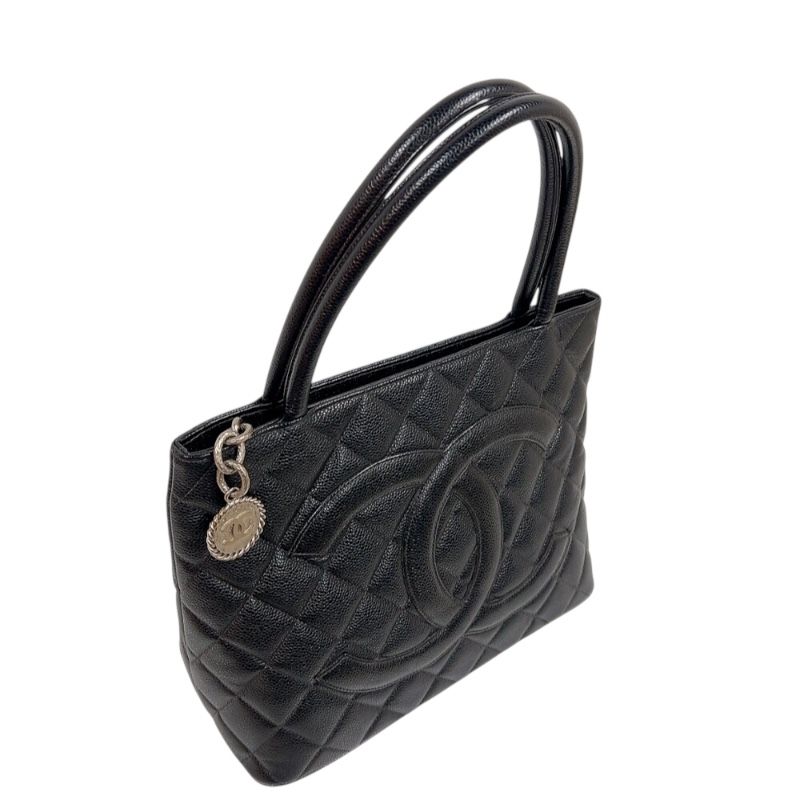CHANEL Reissue Tote A01804 Black Caviar Leather Handbag