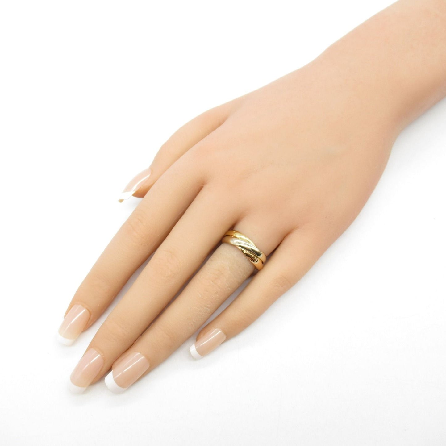 CARTIER Trinity Ring in K18 Yellow, White & Pink Gold - Exquisite Craftsmanship