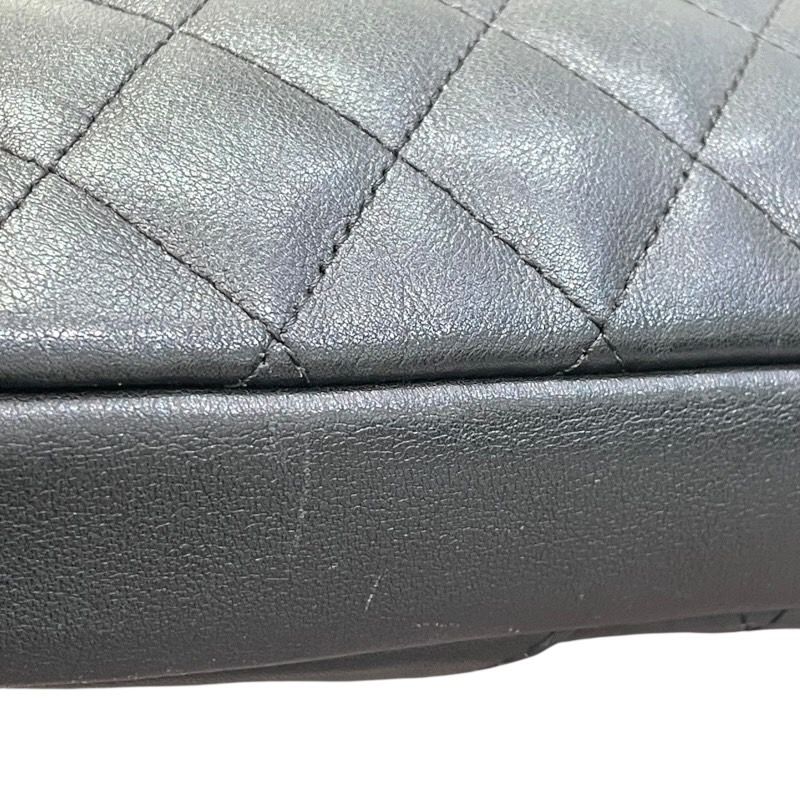 CHANEL Cambon Line Medium Shoulder Bag - Black & Silver Hardware