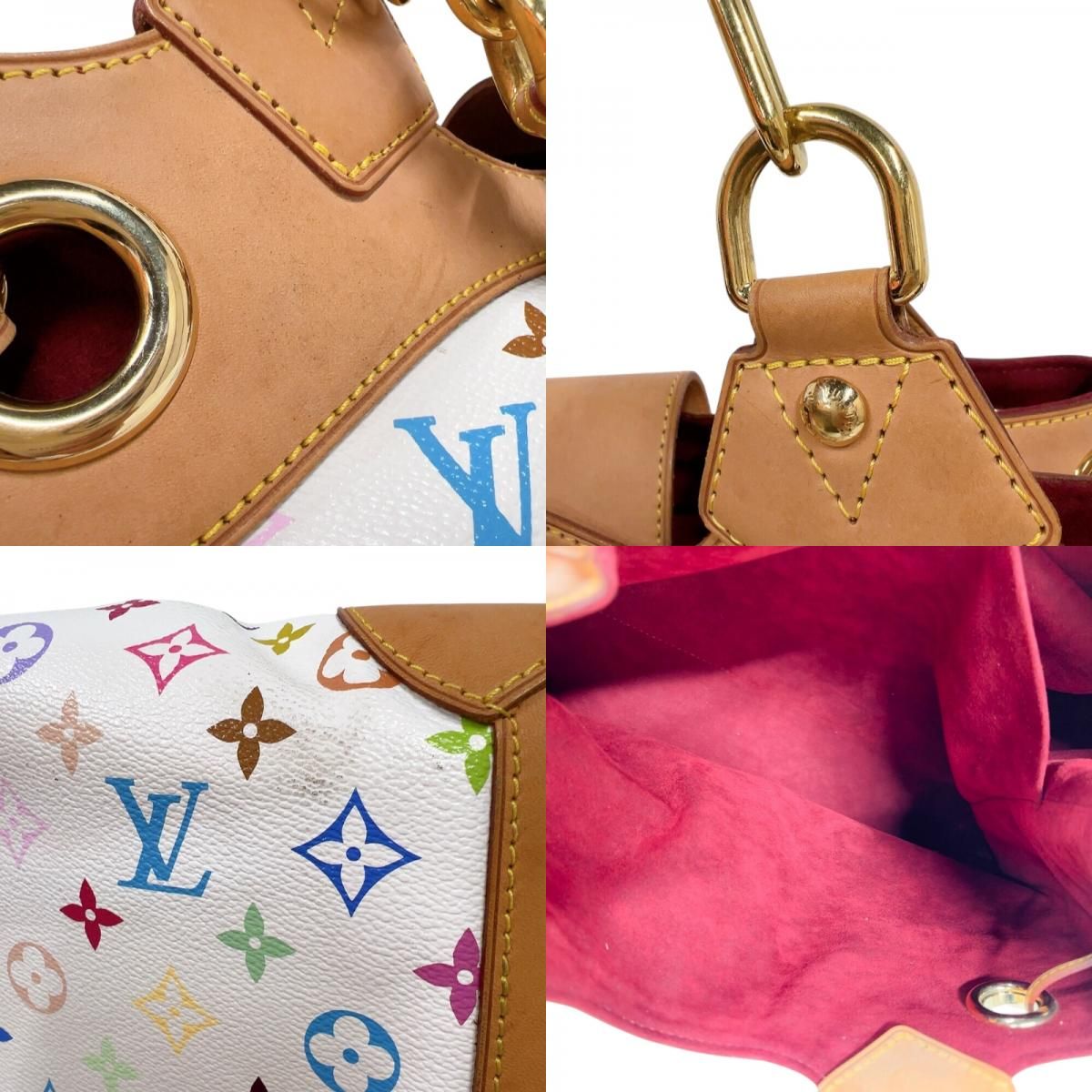 Louis Vuitton Ursula M40123 Monogram Multicolor Handbag - Gold Hardware