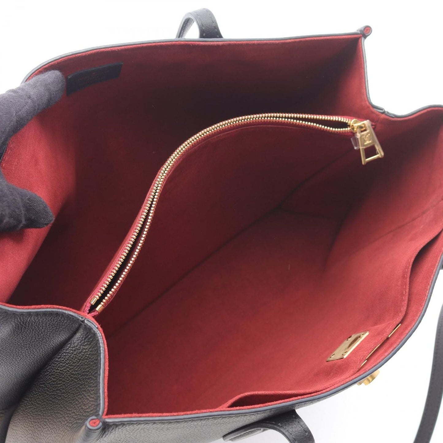 Louis Vuitton Lockme Shopper Tote Bag in Noir Leather