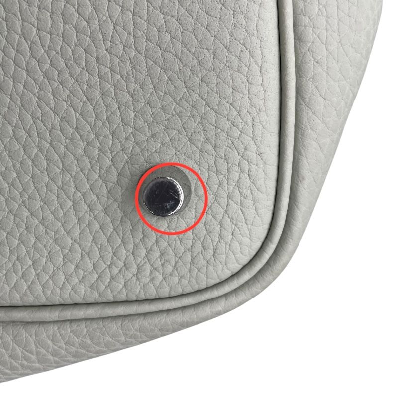 HERMES Picotin Lock MM Handbag in Green Veil with Silver Hardware