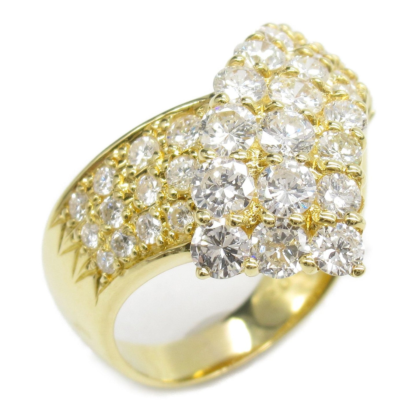 Exquisite K18 Yellow Gold Diamond Ring - 2.08ct Luxury Jewelry