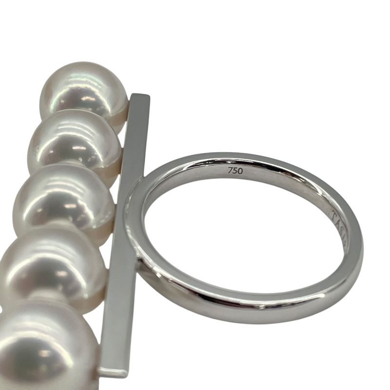 TASAKI Balance Signature Ring in K18WG - Exquisite Pearl Detail