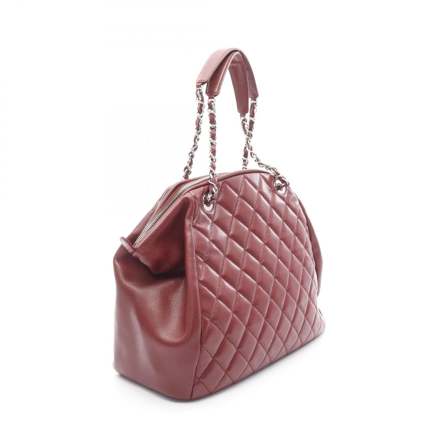 CHANEL Coco Mark Bordeaux Leather Tote Bag - Exquisite Craftsmanship