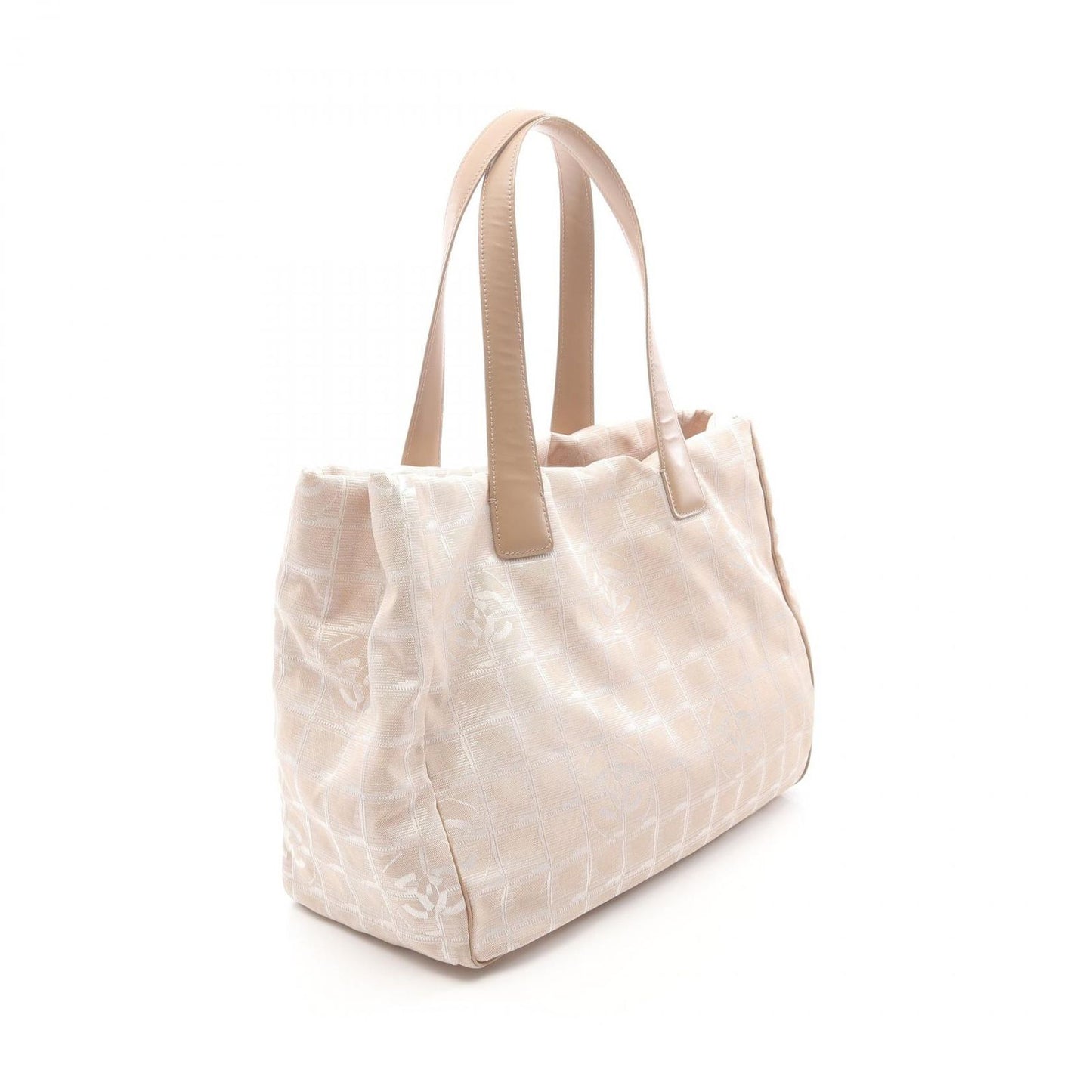 CHANEL Beige Leather New Travel Line MM Tote Bag - Timeless Elegance