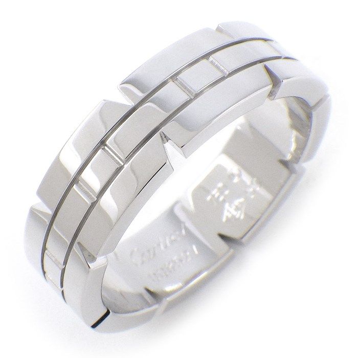 Cartier Tank Française K18WG Ring - Size 18.5 / #59