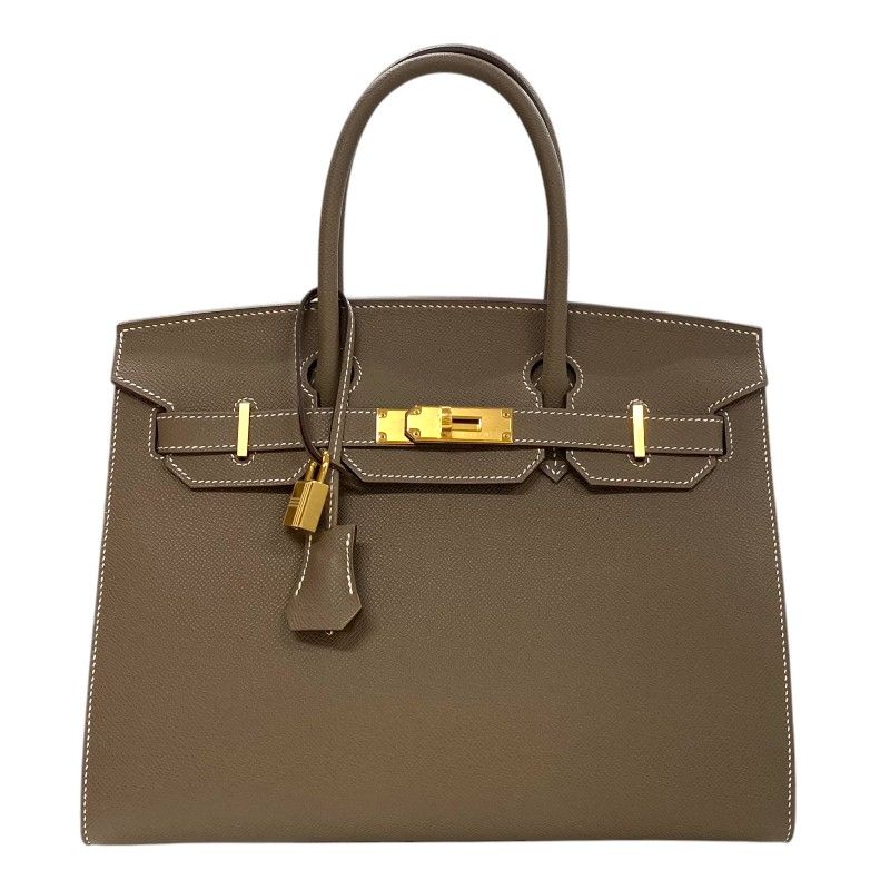 HERMES Birkin 30 Série Etoupe with Gold Hardware - Iconic Handbag