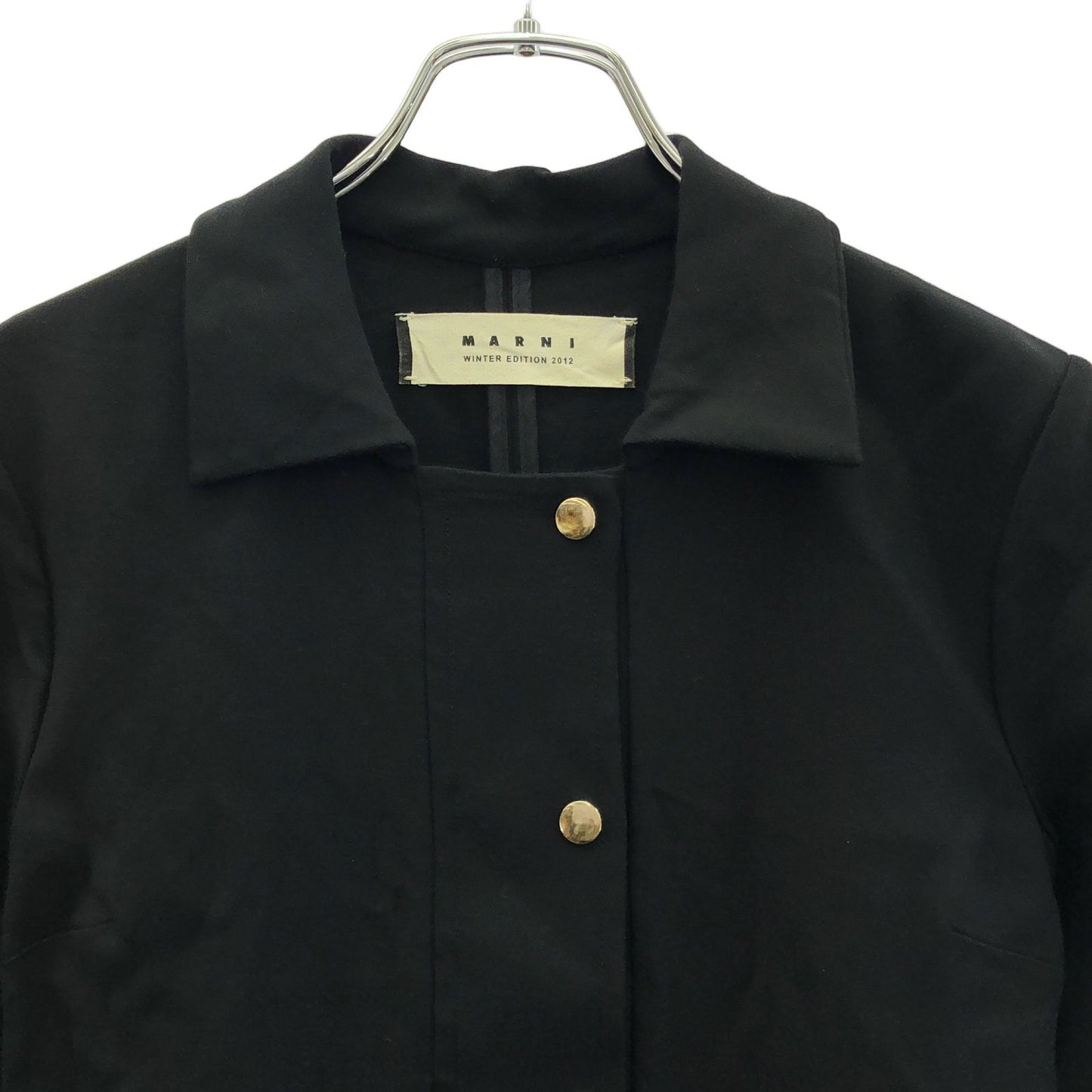 MARNI Elegant Black Rayon Dress - Timeless Sophistication