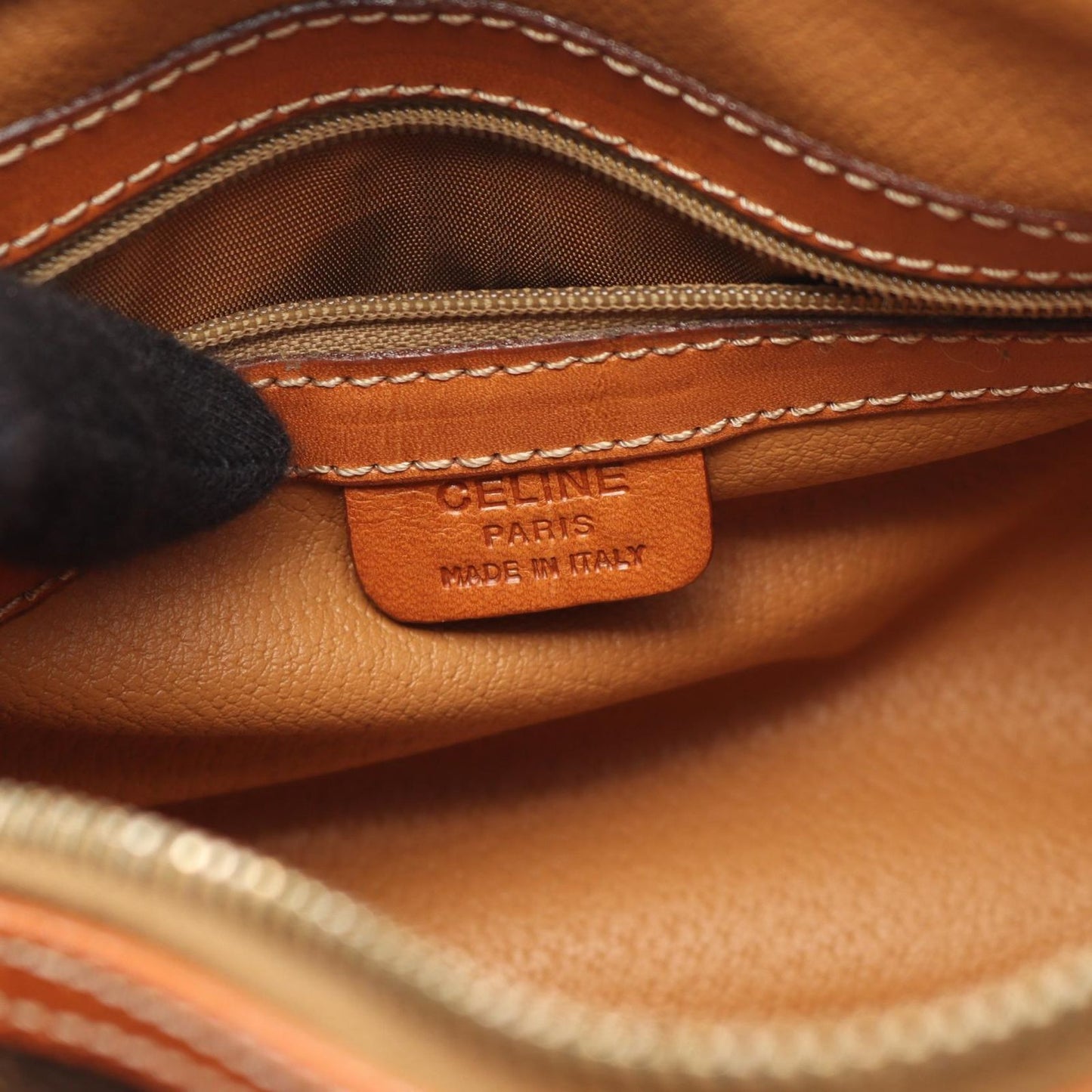 CELINE Macadam Brown Tote Bag - Timeless Elegance