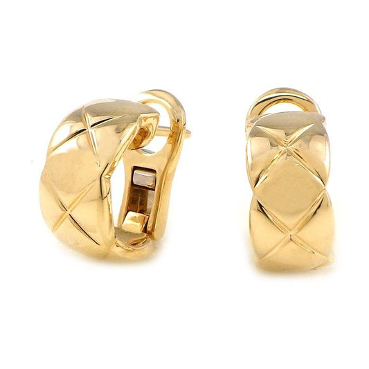 CHANEL Coco Crush Earrings in 18K Yellow Gold - Timeless Elegance