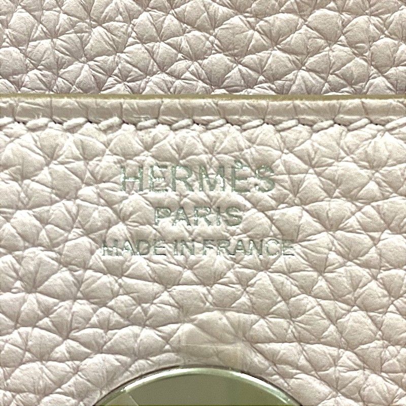 HERMES Lindy 26 Verso Handbag in Mauve Pale & Nat with Silver Hardware