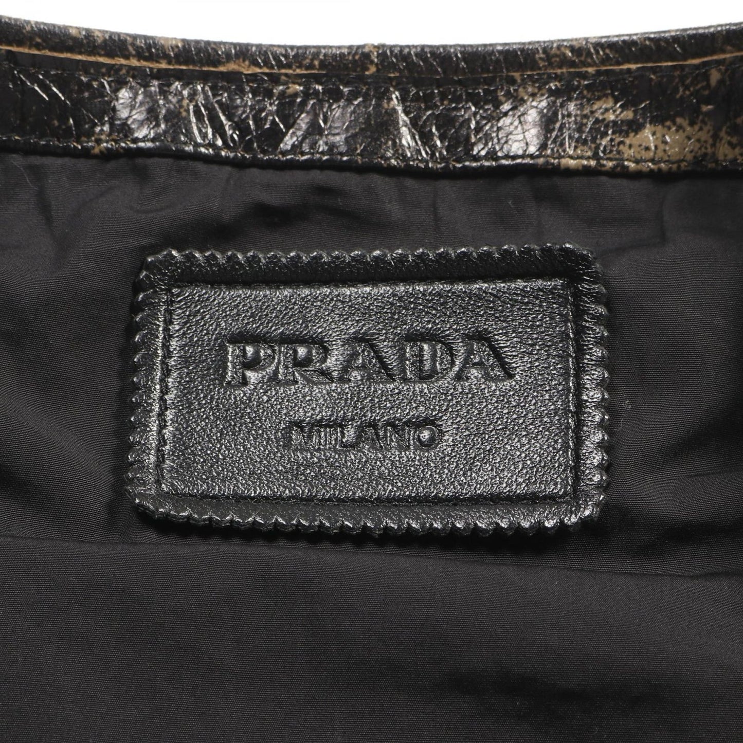 PRADA CARPA OLD Vintage Leather Gilet in Black Goat Skin - Unused