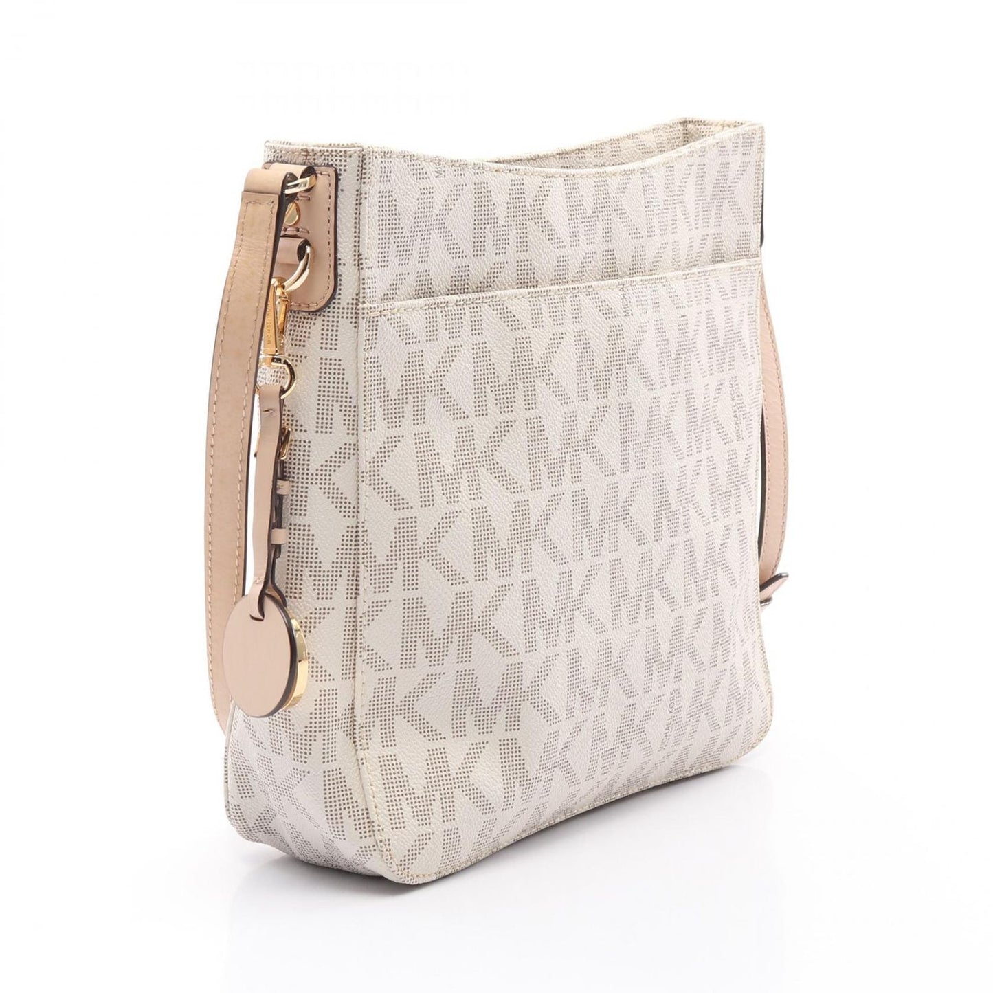 MICHAEL MICHAEL KORS Jet Set Travel Large Logo Messenger Bag - White