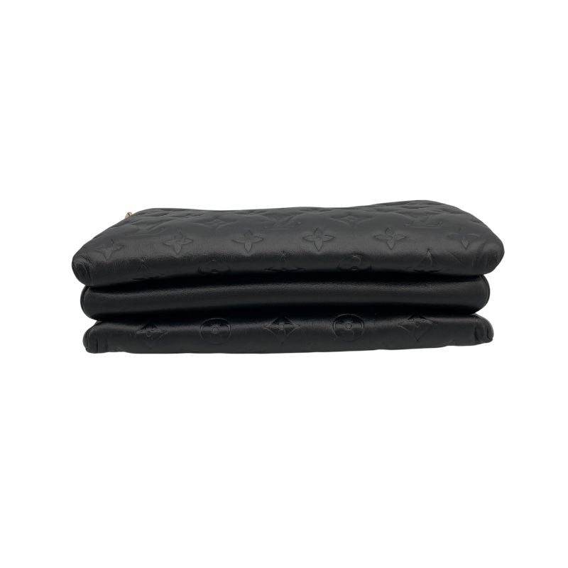 Louis Vuitton Pochette Coussin M57790 Noir Monogram Leather Shoulder Bag