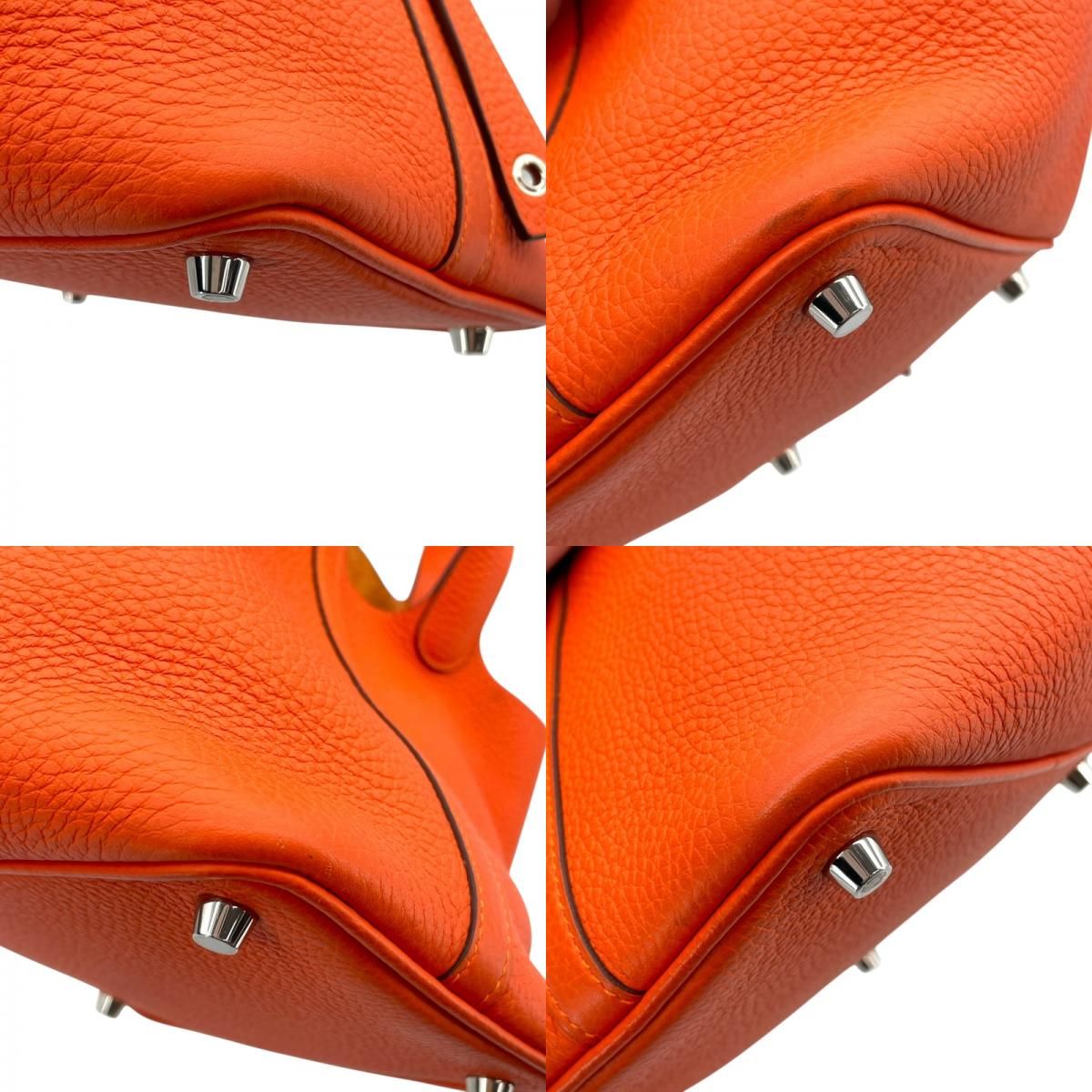 HERMES Picotin Lock PM in Orange Poppy with Silver Hardware