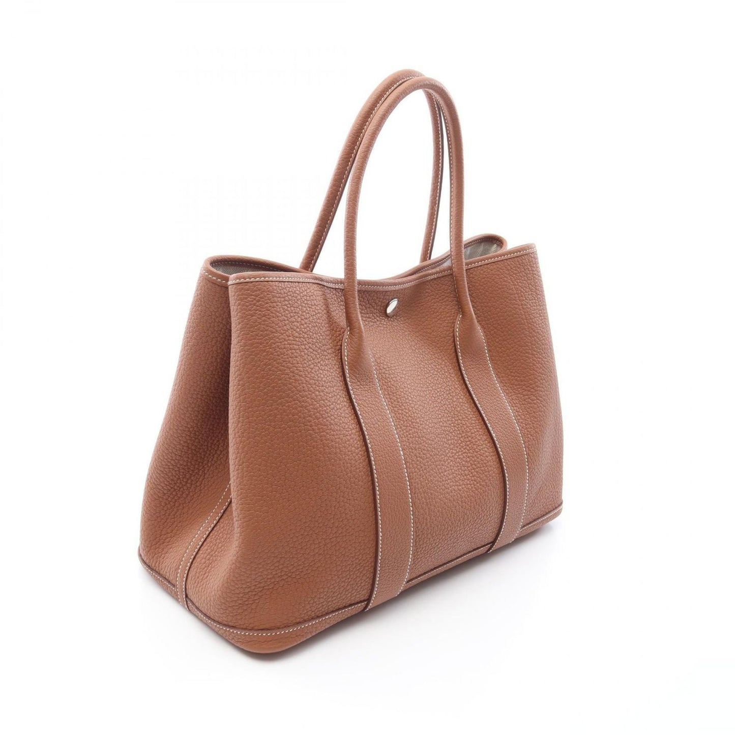 HERMES Garden Party PM Tote Bag in Gold Leather - Exquisite Craftsmanship