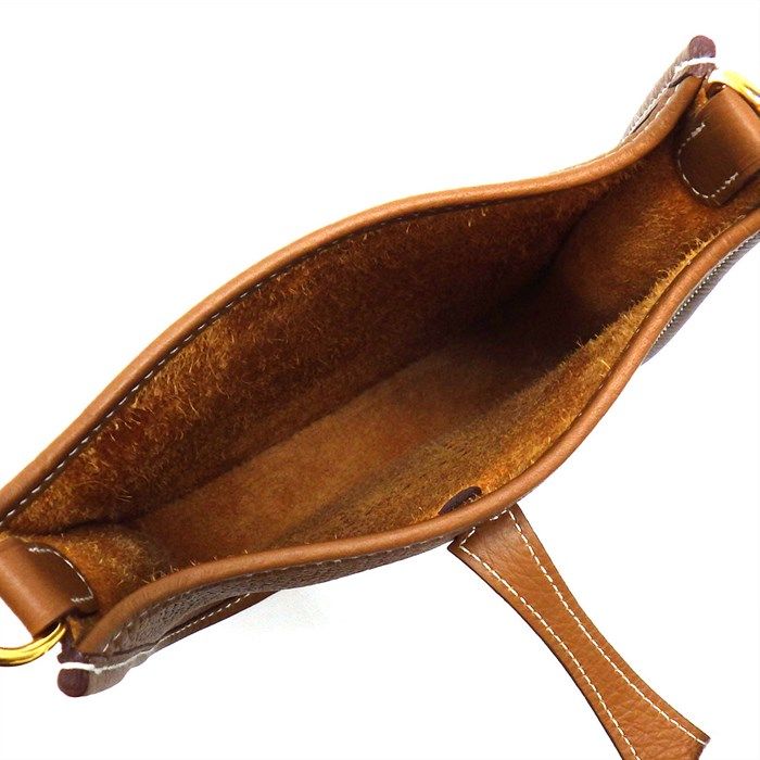 HERMES Evelyne TPM Shoulder Bag - 2024 Gold Togo Leather