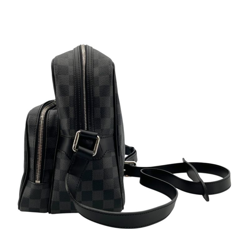Louis Vuitton Io N45252 Black Damier Graphite Men's Shoulder Bag