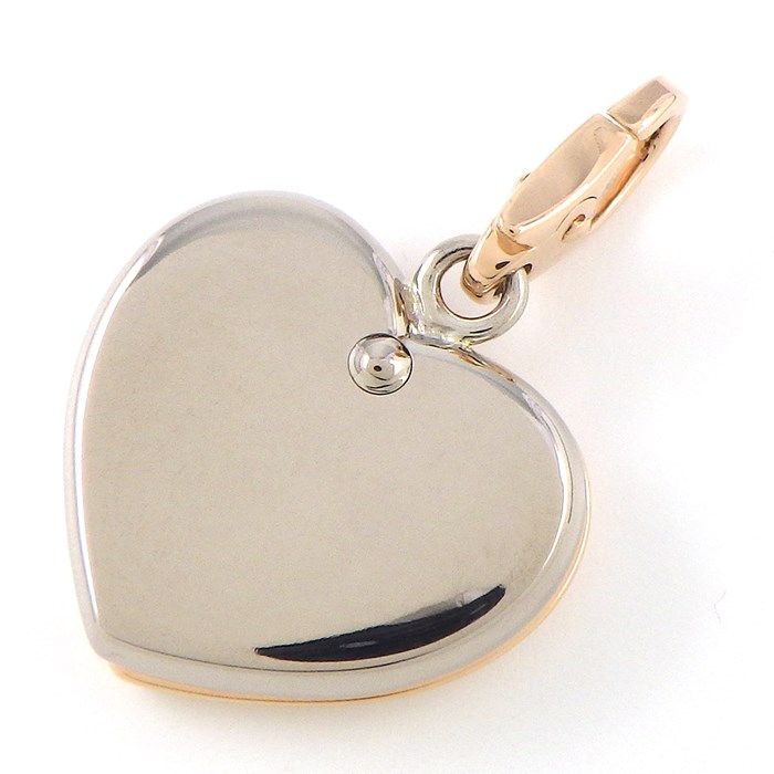 Cartier Heart Charm Pendant in K18 Pink & White Gold