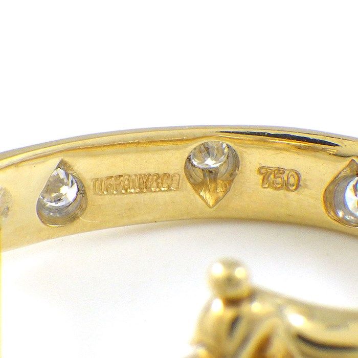 Tiffany & Co. Dots Drop Hoop Earrings with Diamonds in 18K Yellow Gold