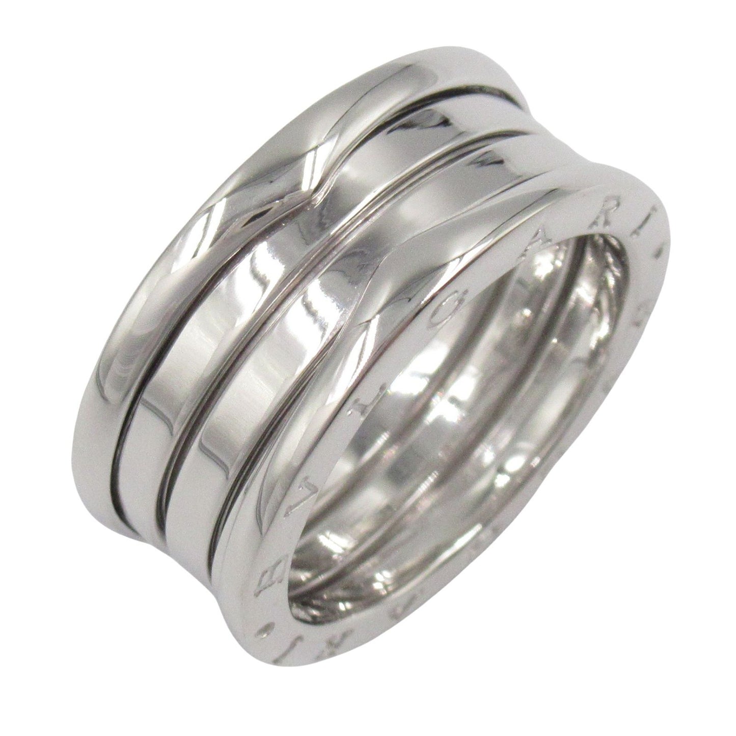 BVLGARI B-zero1 3-Band Ring in K18 White Gold - Timeless Elegance