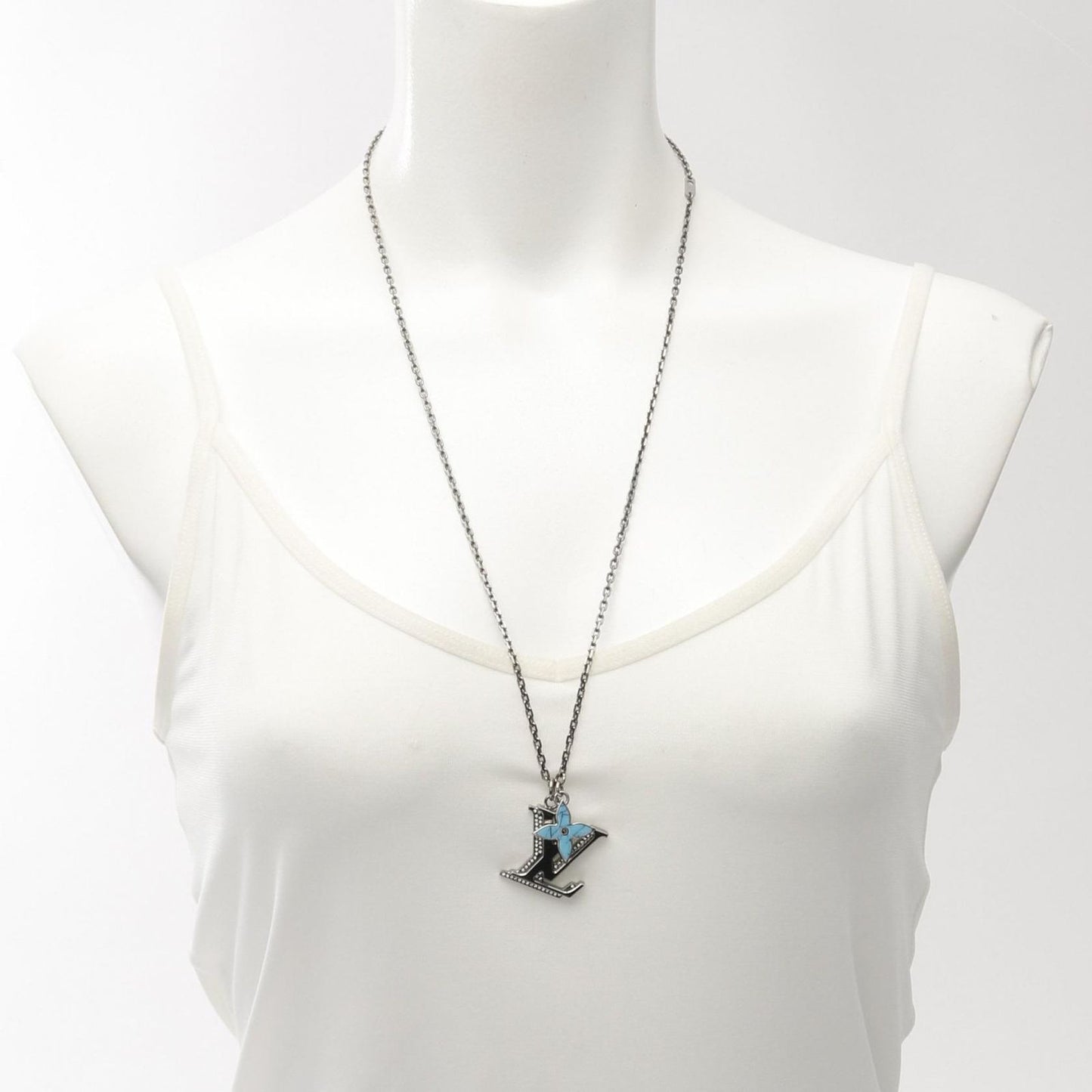 Louis Vuitton LV Initial Crystal Strass Necklace - Exquisite Elegance