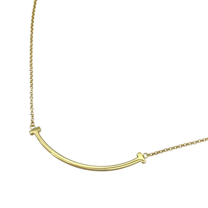 Tiffany & Co. T Smile Small Necklace in 750YG Gold