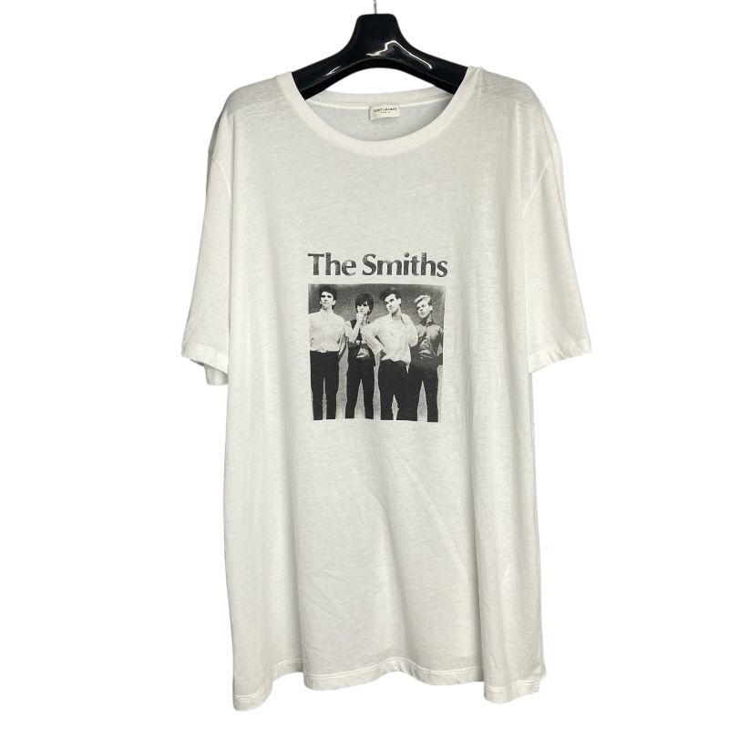 SAINT LAURENT The Smiths Print T-Shirt - White Cotton XL