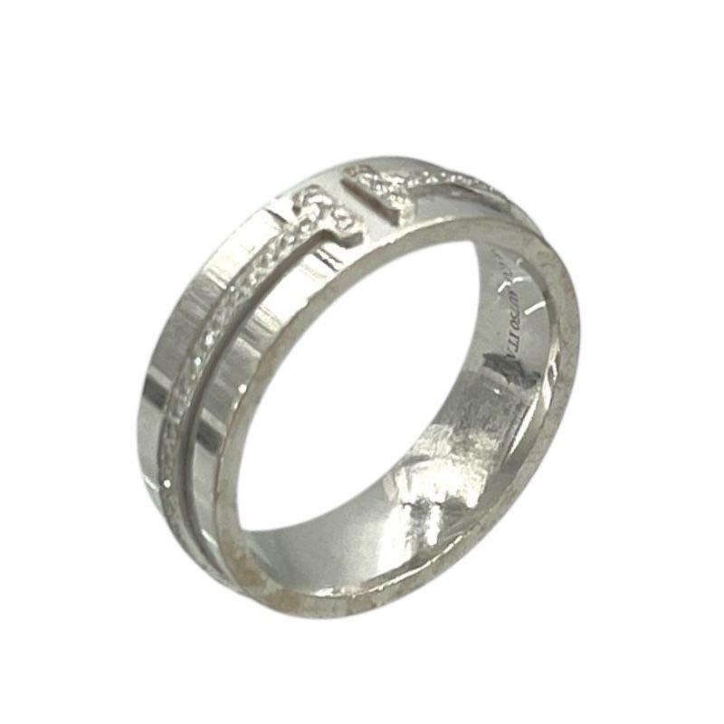 Tiffany & Co. TTWO Narrow Ring in 750WG with Diamonds