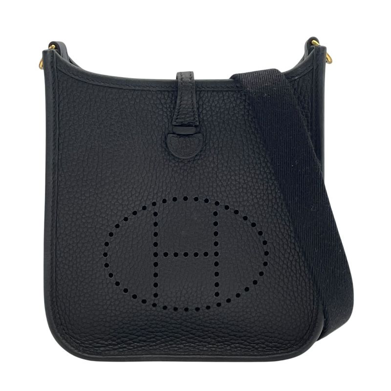 HERMES Evelyne TPM Black with Gold Hardware - Exquisite Luxury